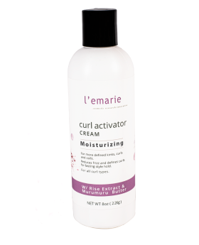 L'emarie Curl Activator Cream for Moisturizing, Defined & Healthy Curls With Rice Extract & Murumuru Seed Butter
