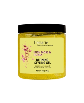 L'emarie Hair Styling Gel | Irish Moss & Honey for All Hair Types 9oz