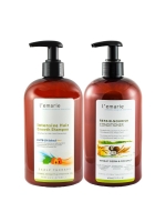 L'emarie Biotin & Pea Peptide Thickening Shampoo & Wheat Germ Conditioner Duo – For Thicker, Fuller-Looking Hair